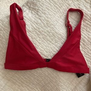Blackbough bikini top in red